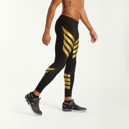 PRESSIO Power Tights - Svart/Gull