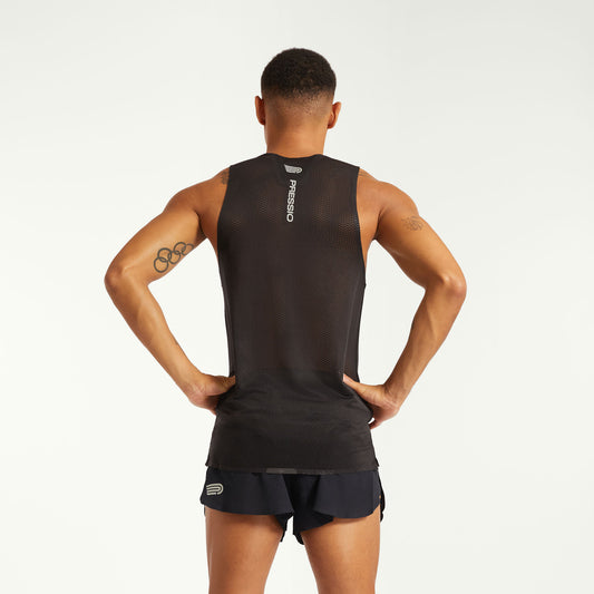 PRESSIO Run Elite Singlet - Herre - Svart