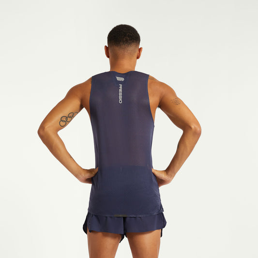 PRESSIO Run Elite Singlet - Herre - Marineblå