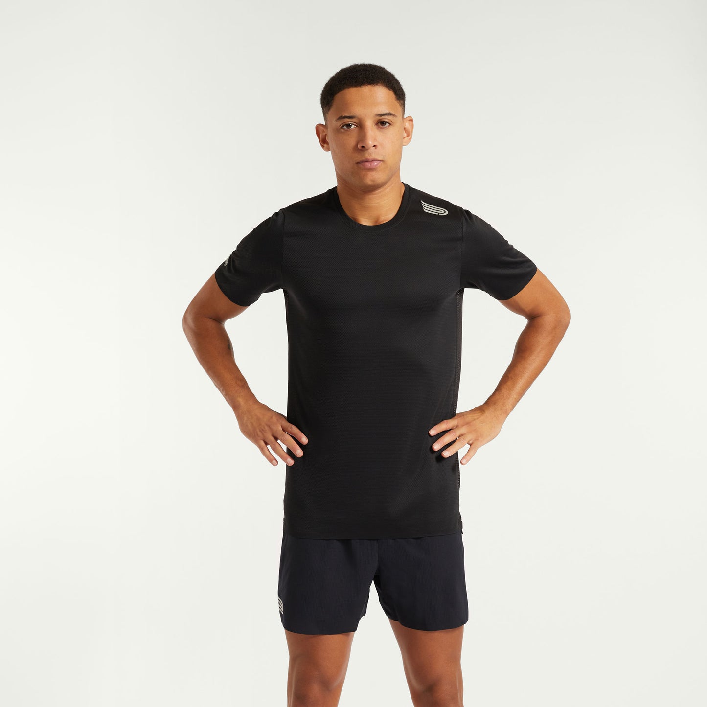 PRESSIO Run Elite Kortermet T-skjorte - Herre - Svart