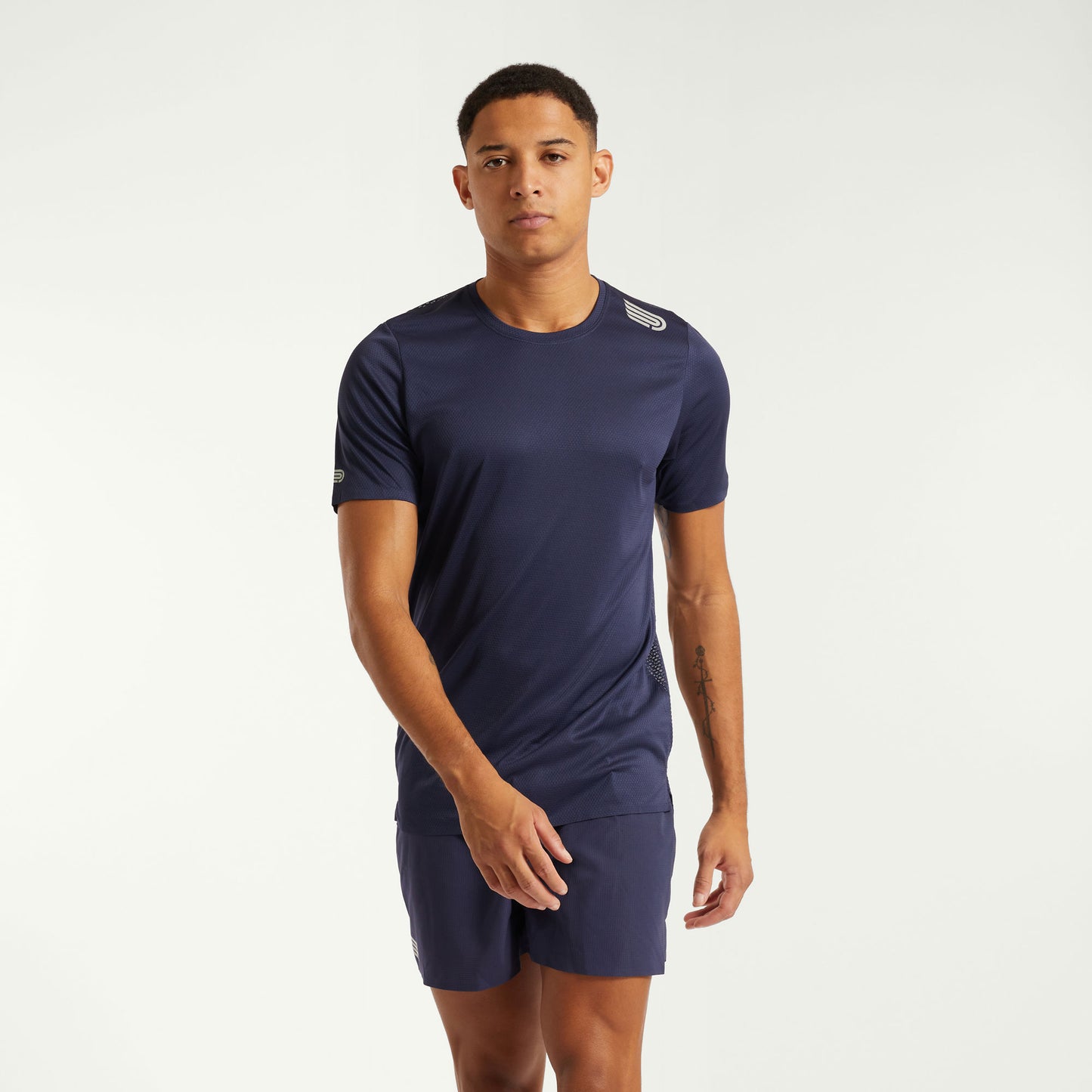 PRESSIO Run Elite Kortermet T-skjorte - Herre - Marineblå