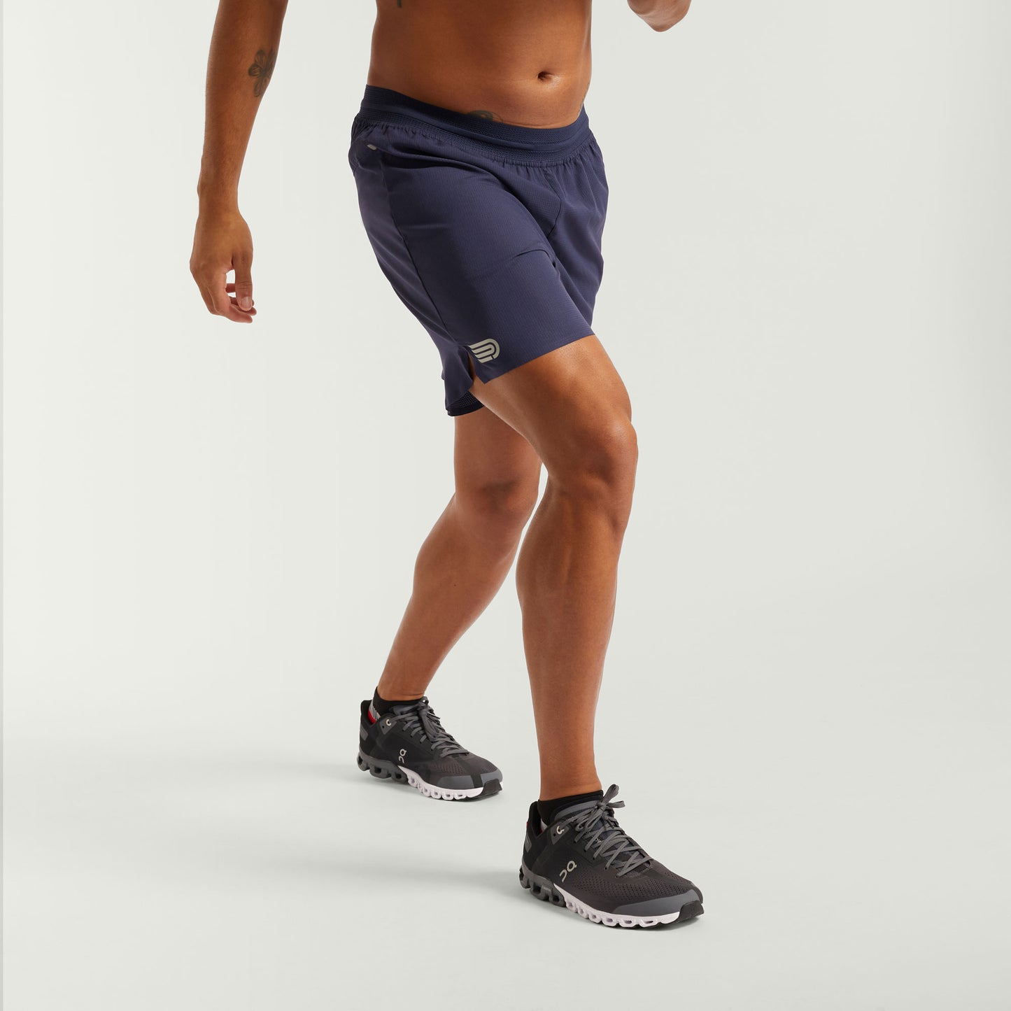PRESSIO Run Elite 4.5" Short - Herre - Marineblå