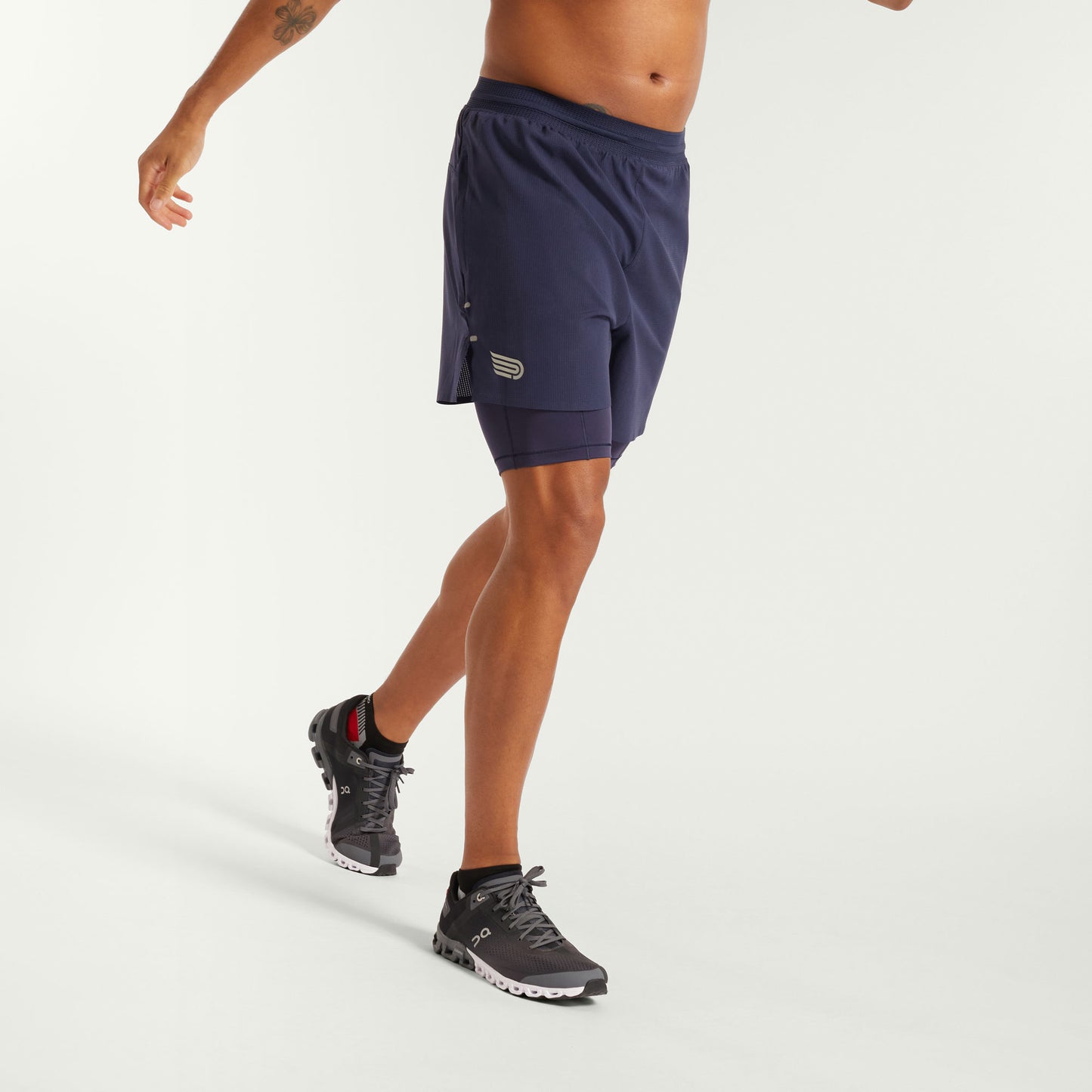 PRESSIO Run Elite 2in1 4.5" Shorts - Herre - Marineblå