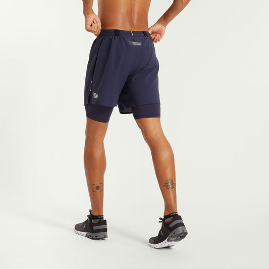 PRESSIO Run Elite 2in1 4.5" Shorts - Herre - Marineblå