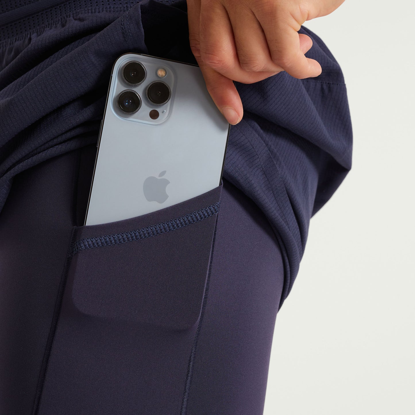 PRESSIO Run Elite 2in1 4.5" Shorts - Herre - Marineblå
