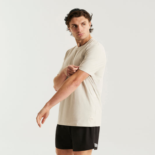 PRESSIO Recon Kortermet T-skjorte - Herre - Lysegrå