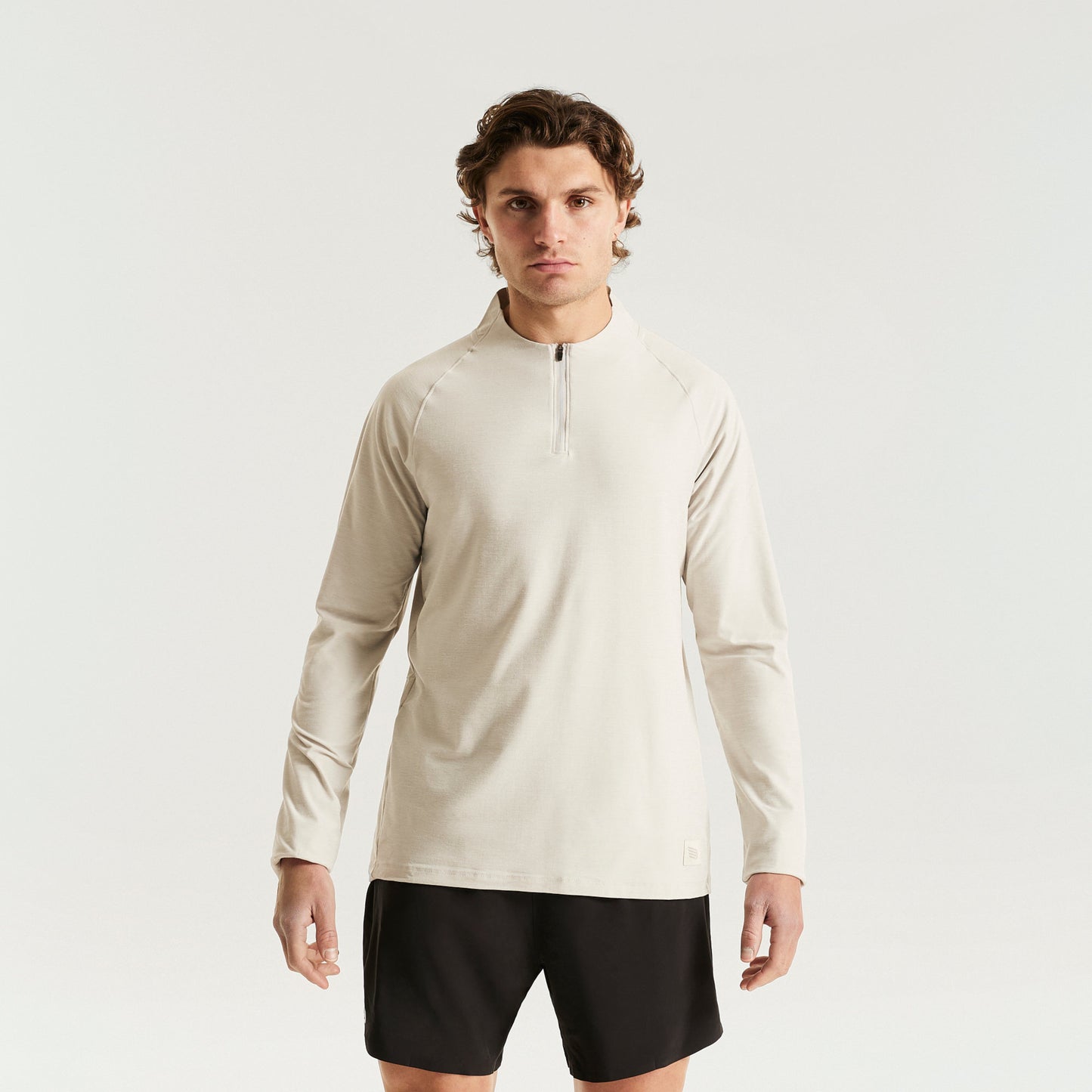 Pressio Recon 1/4 Zip - Herre - Lysegrå