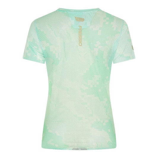 PRESSIO Run Elite Kortermet T-skjorte - Dame - Mint Camo