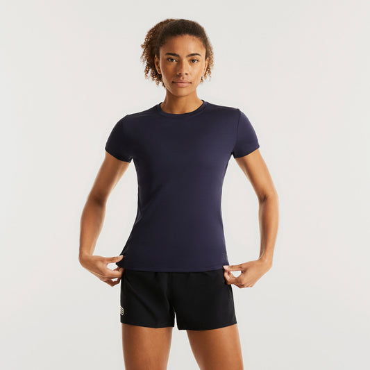 PRESSIO Sustain Kortermet T-skjorte - Dame - Marineblå