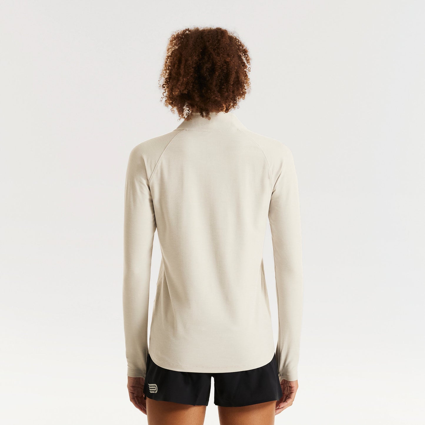 Pressio Recon 1/4 Zip - Dame - Lysegrå