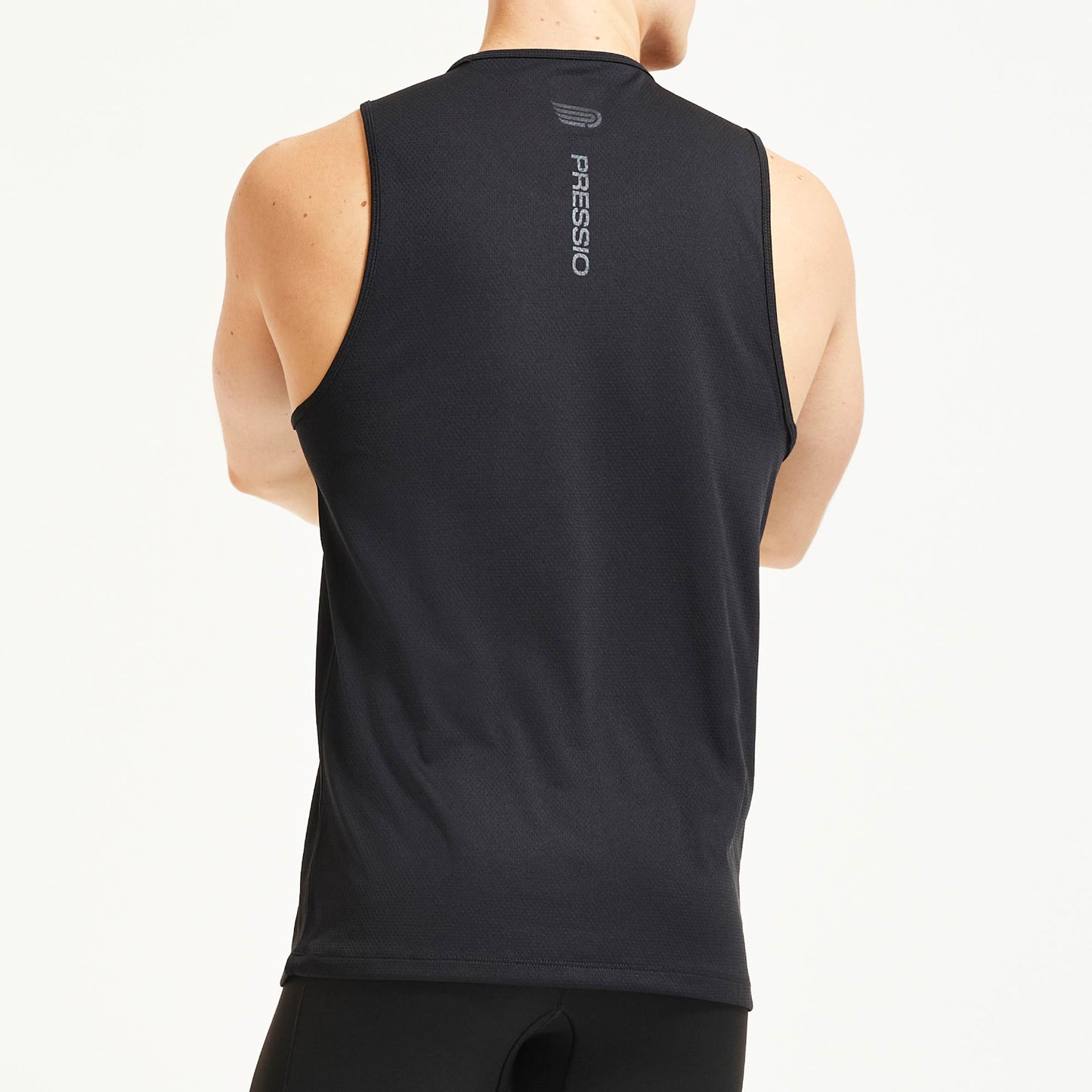 PRESSIO Hāpai Singlet - Herre - Svart/Matt