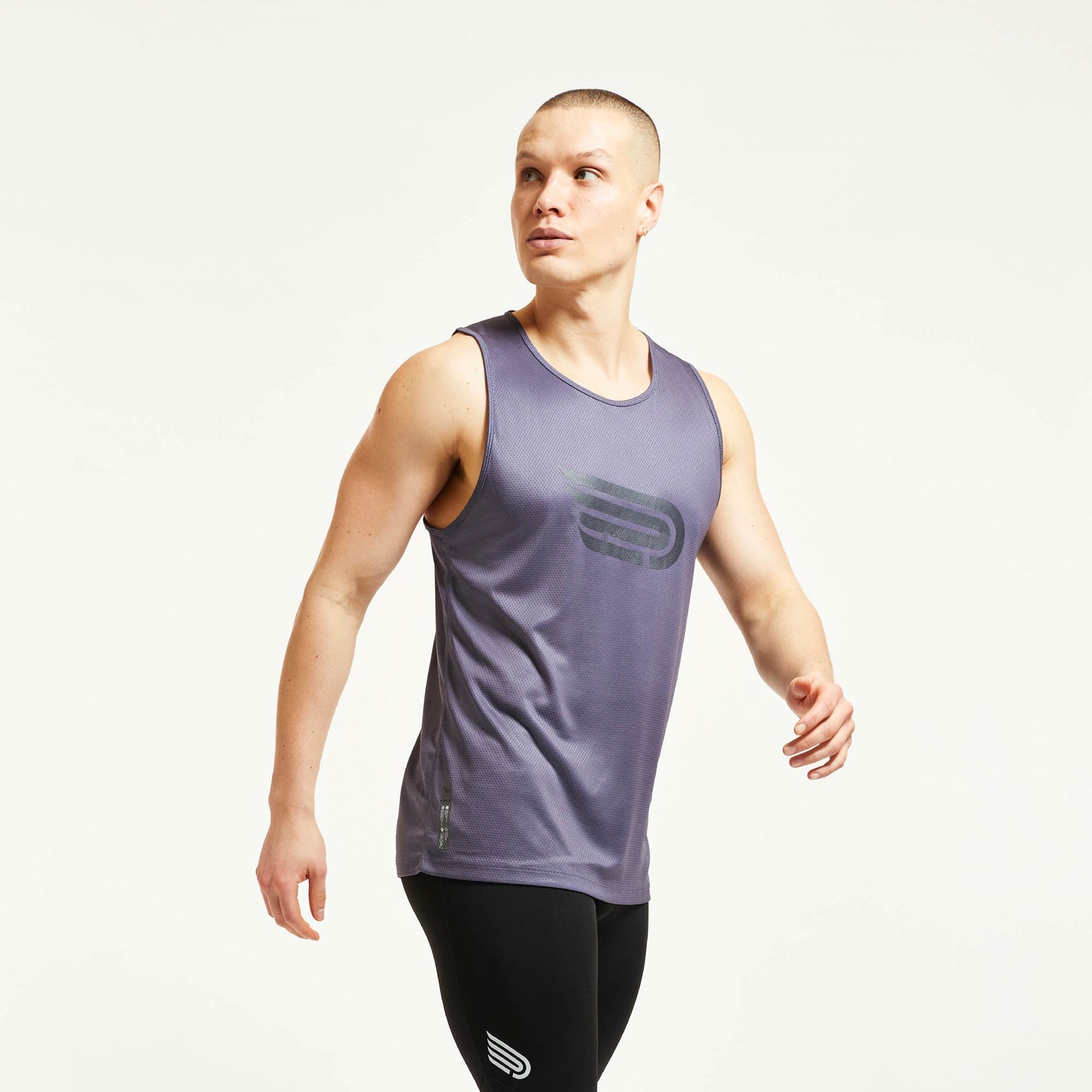 PRESSIO Hāpai Singlet - Herre - Mørkegrå