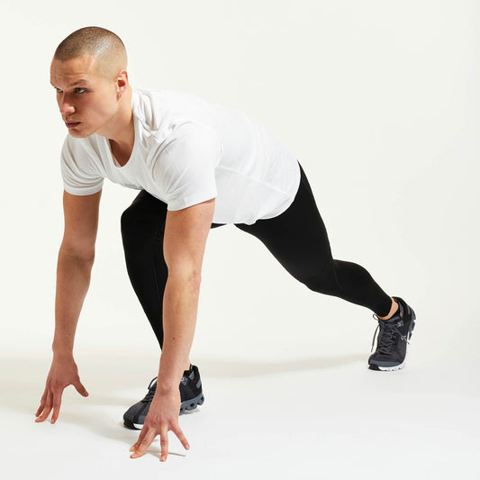 PRESSIO Hāpai Kortermet T-skjorte - Herre - Hvit