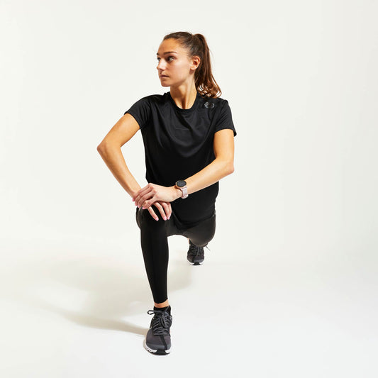 PRESSIO Hāpai Kortermet T-skjorte - Dame - Svart