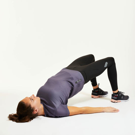 PRESSIO Hāpai Kortermet T-skjorte - Dame - Mørkegrå