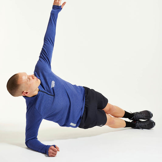 PRESSIO Core 1/4 Zip - Herre - Twilight blå