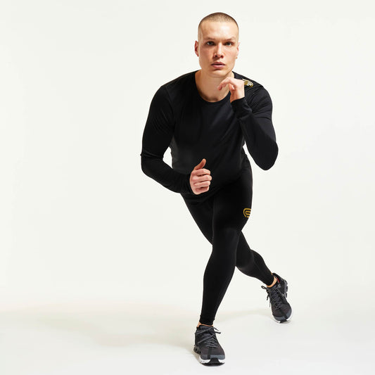 PRESSIO BIO Langermet T-skjorte - Herre - Svart