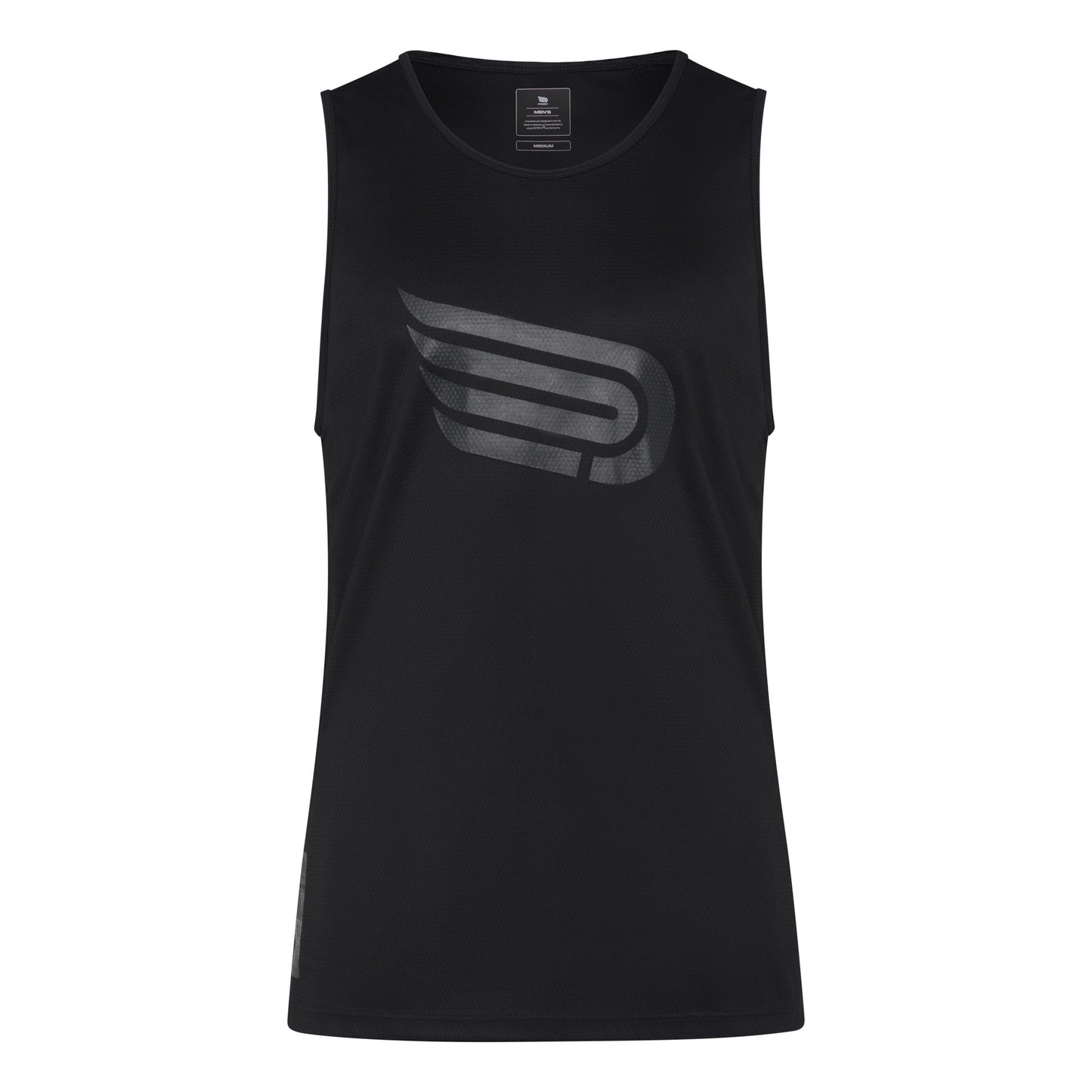 PRESSIO Hāpai Singlet - Herre - Svart/Matt