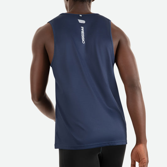 PRESSIO Hāpai Singlet - Herre - Marineblå