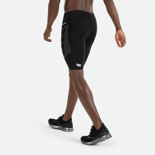 PRESSIO Power Kort Tights - Herre - Svart