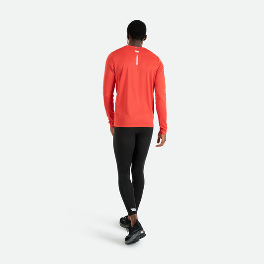 PRESSIO Hāpai Langermet T-skjorte - Herre - Rød