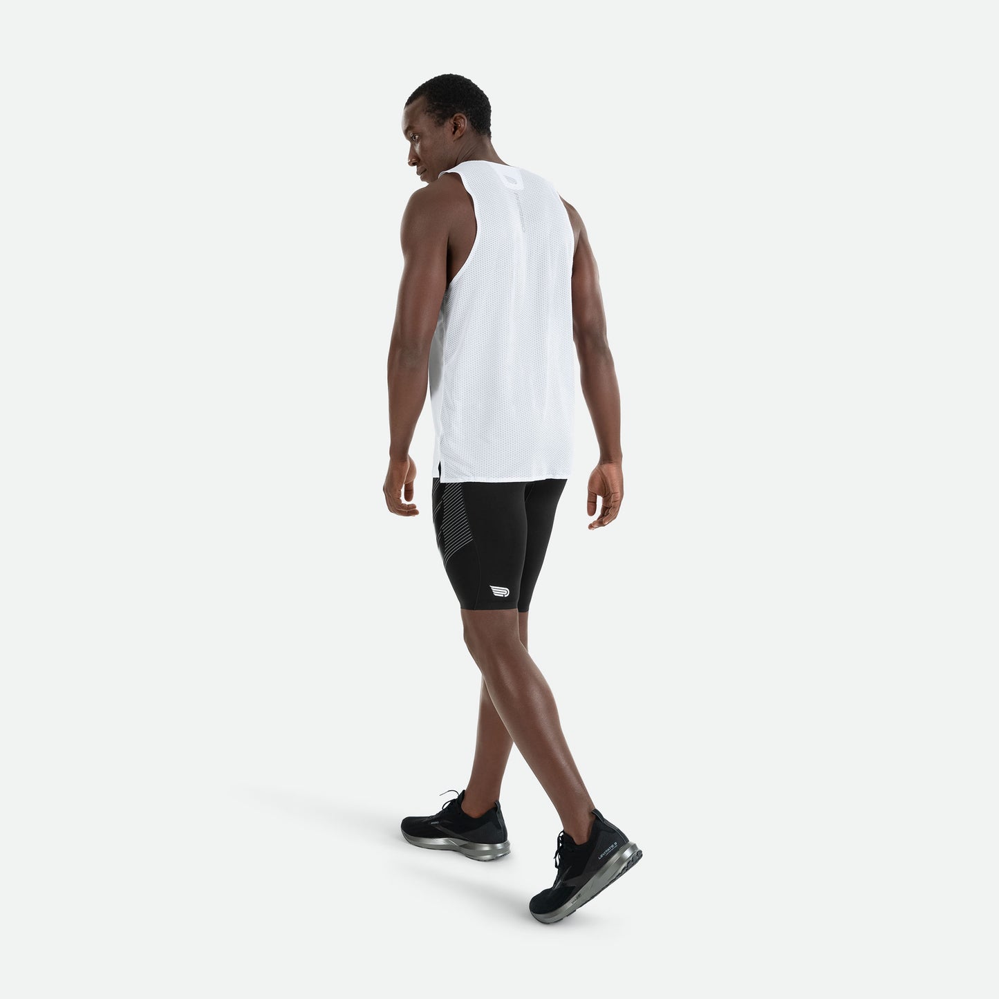 PRESSIO Power Kort Tights - Herre - Svart