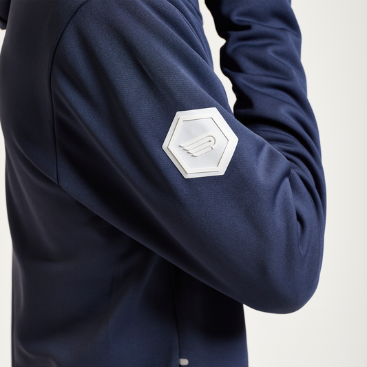 PRESSIO Renew Zip Through - Herre - Marineblå