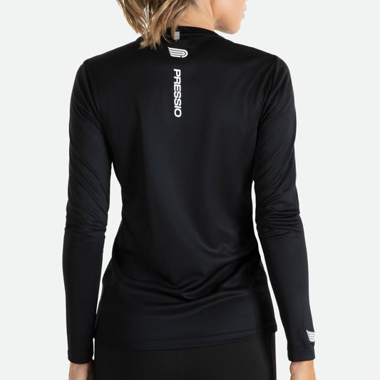 PRESSIO Hāpai Langermet T-skjorte - Dame - Svart