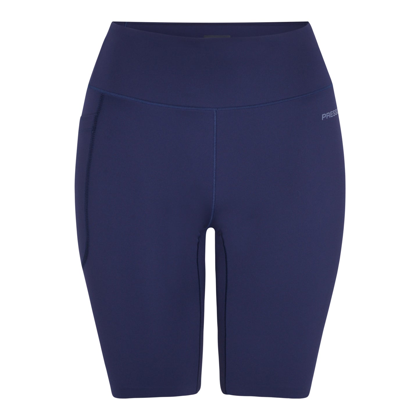 Pressio RE kort tights for dame i fargen marineblå. Mid-rise. Bilde tatt forfra.