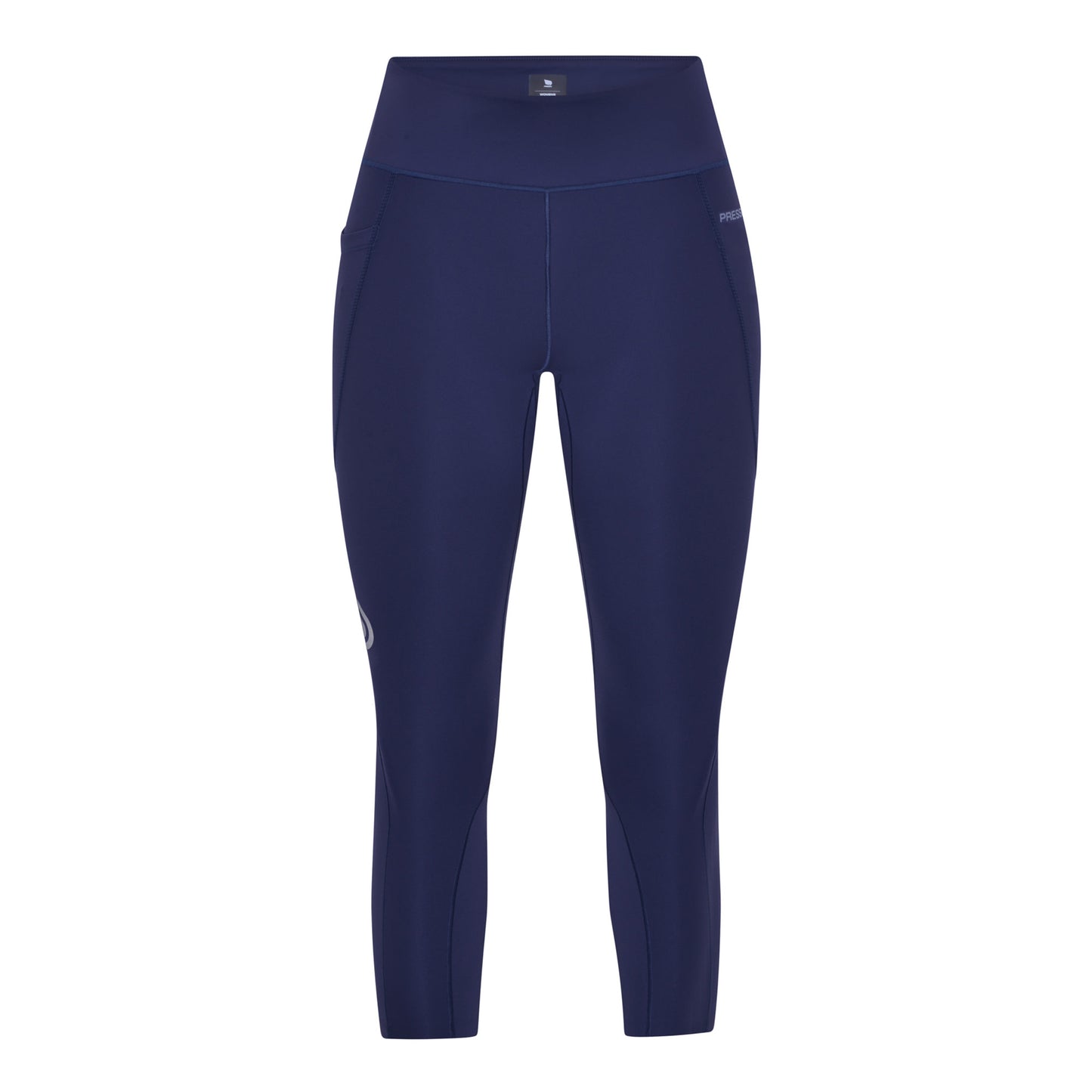 Pressio RE 7/8 tights for dame i fargen marineblå. Mid-rise. Bilde tatt forfra.