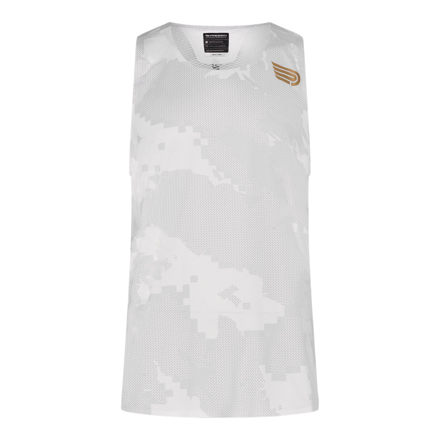 PRESSIO Run Elite Singlet - Herre - Hvit Camo