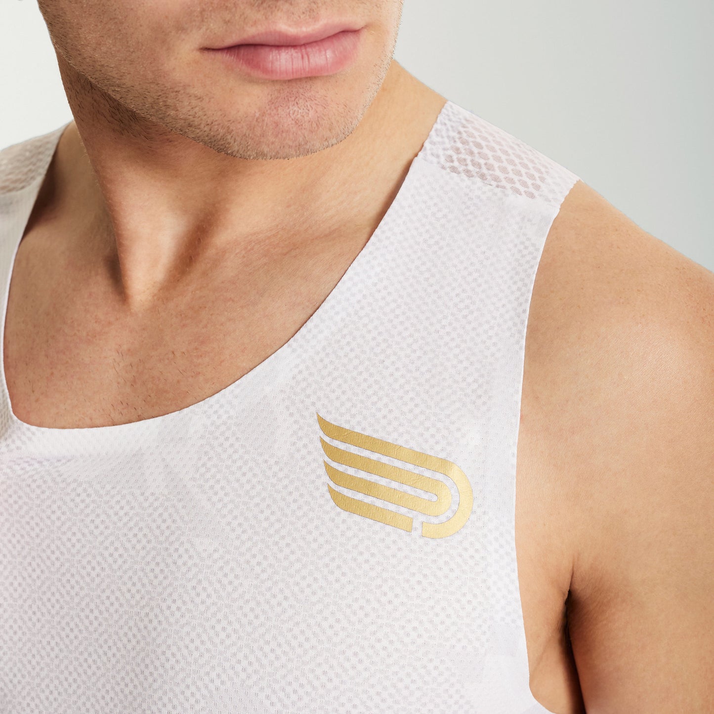 PRESSIO Run Elite Singlet - Herre - Hvit Camo