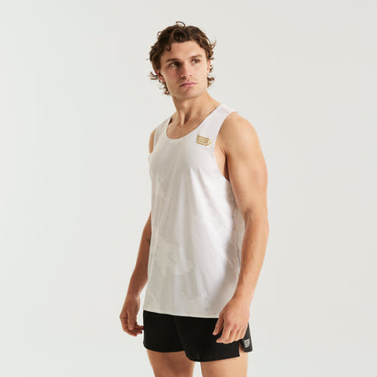 PRESSIO Run Elite Singlet - Herre - Hvit Camo