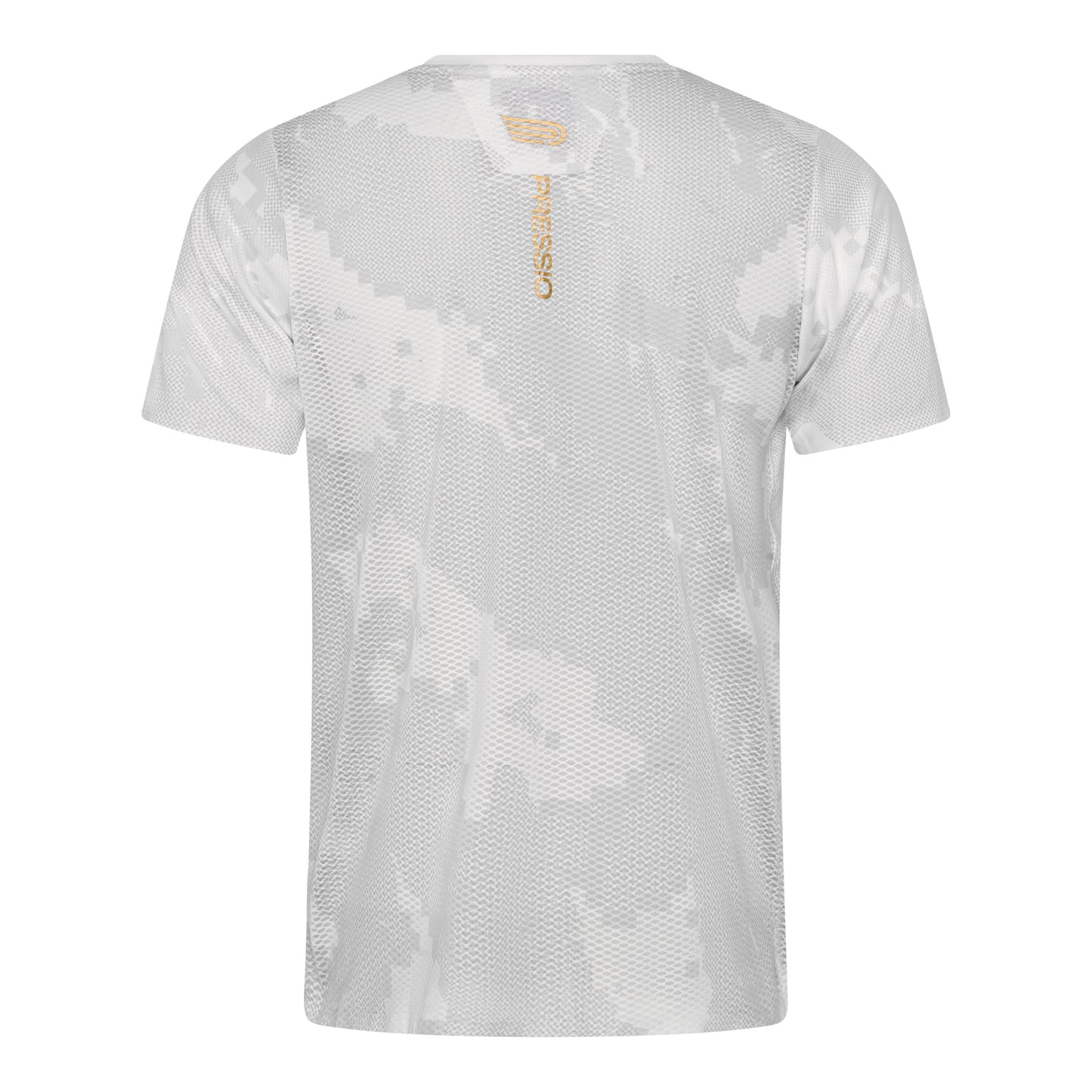 PRESSIO Run Elite Kortermet T-skjorte - Herre - Hvit Camo