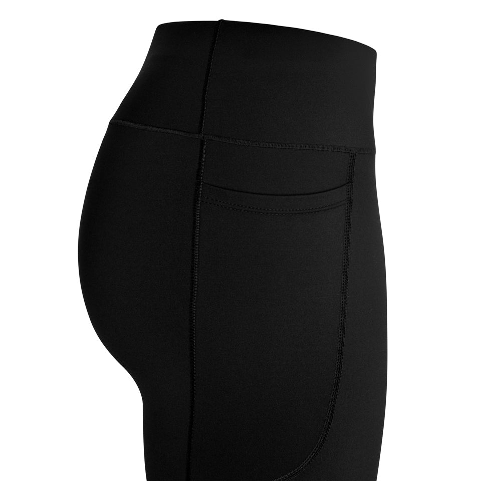 PRESSIO EQ Kort Tights - Mid Rise - Dame - Svart