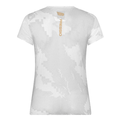 PRESSIO Run Elite Kortermet T-skjorte - Dame - Hvit Camo