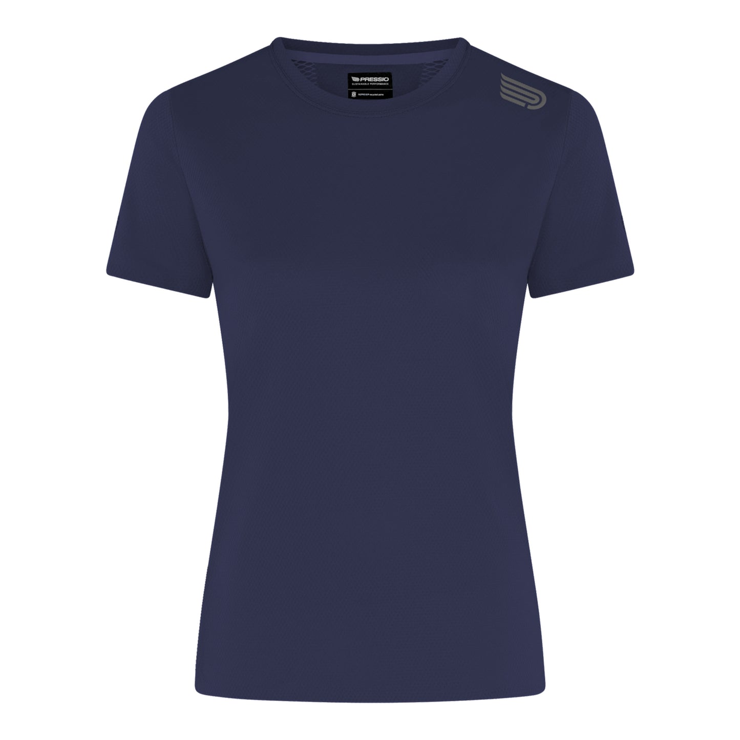 PRESSIO Run Elite Kortermet T-skjorte - Dame - Marineblå
