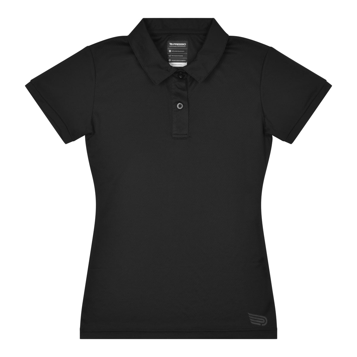 Pressio Sustain Polo - Dame - Svart