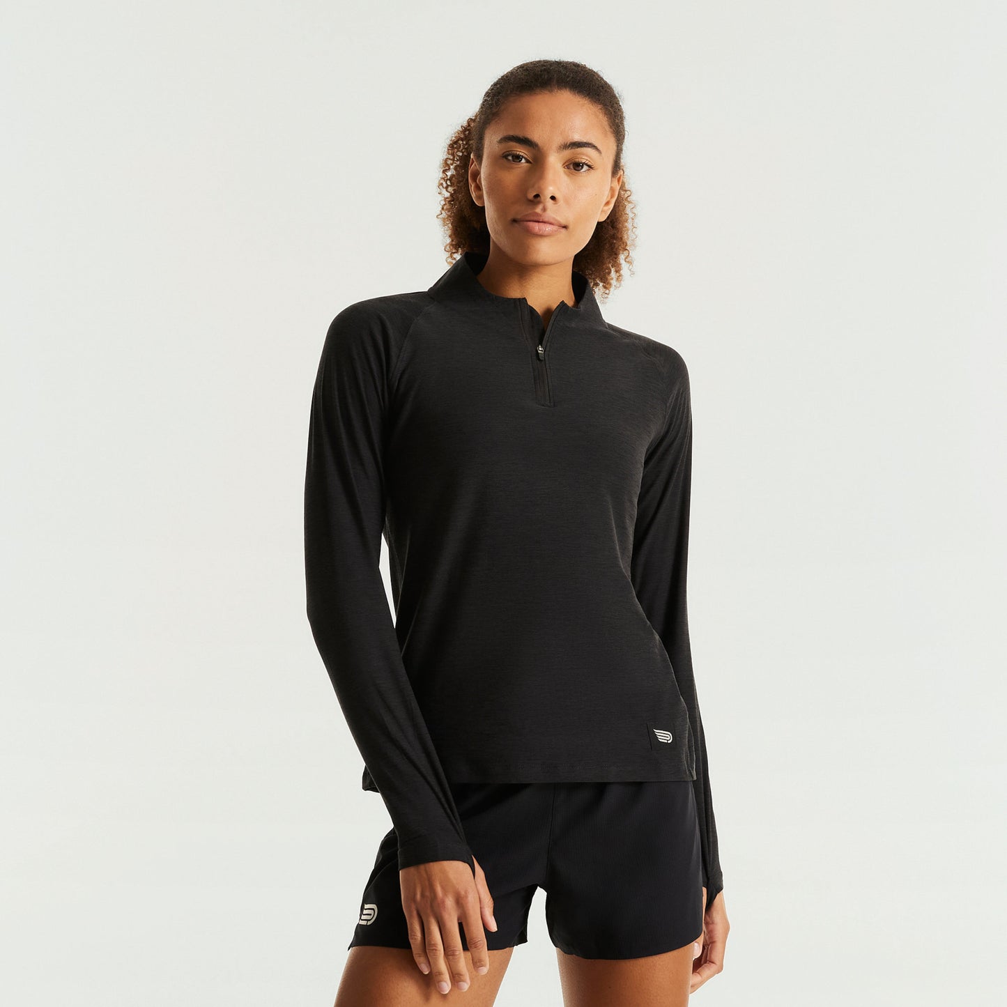 Pressio Recon 1/4 Zip - Dame - Svart