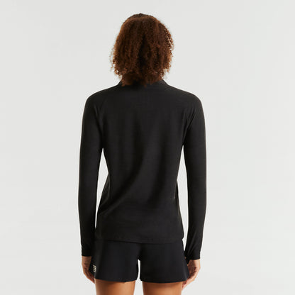 Pressio Recon 1/4 Zip - Dame - Svart