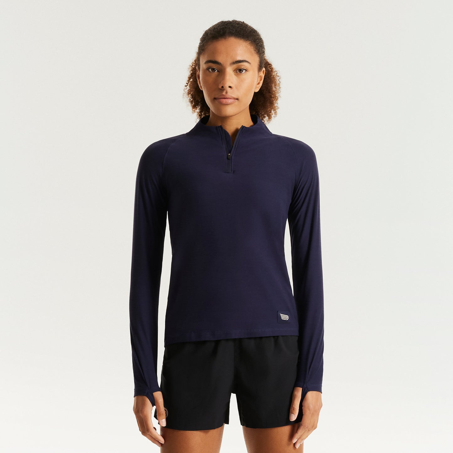 Pressio Recon 1/4 Zip - Dame - Marineblå