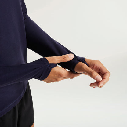 Pressio Recon 1/4 Zip - Dame - Marineblå