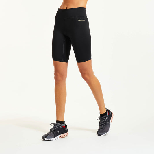 PRESSIO BIO Kort Tights | Mid Rise - Dame - Svart