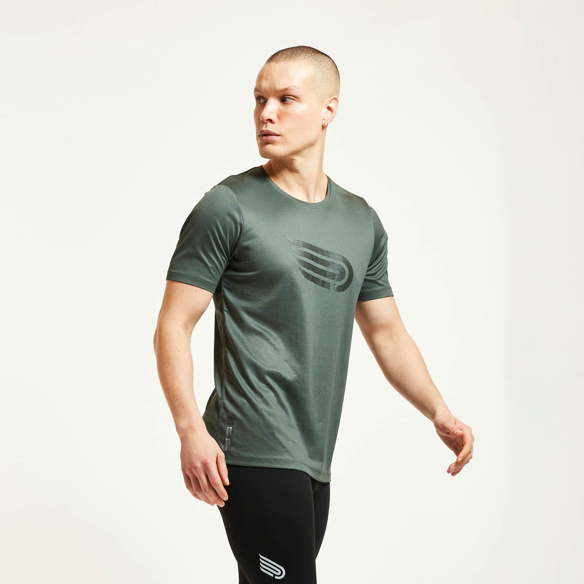 PRESSIO Hāpai Kortermet T-skjorte - Khaki