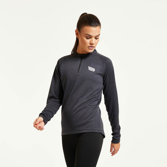 PRESSIO Core 1/4 Zip - Dame - Svart