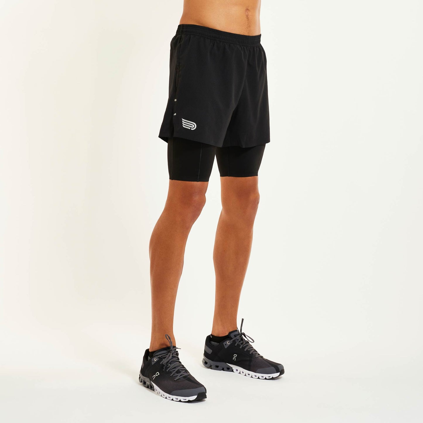 PRESSIO Ārahi 2in1 4.5" Shorts - Herre - Svart