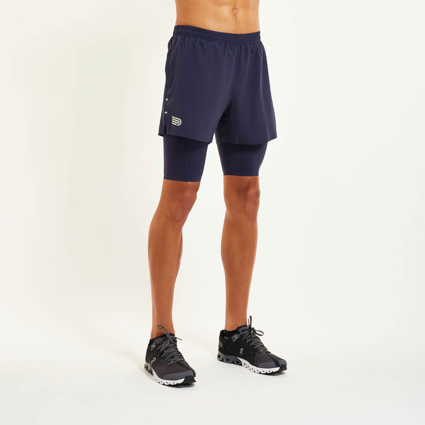 PRESSIO Ārahi 2in1 4.5" Shorts - Herre - Marineblå