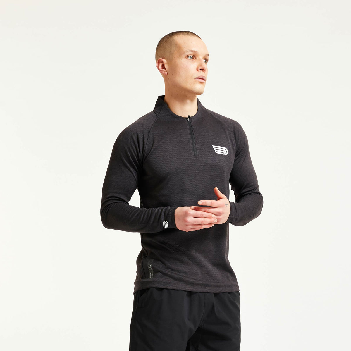 PRESSIO Core 1/4 Zip - Svart