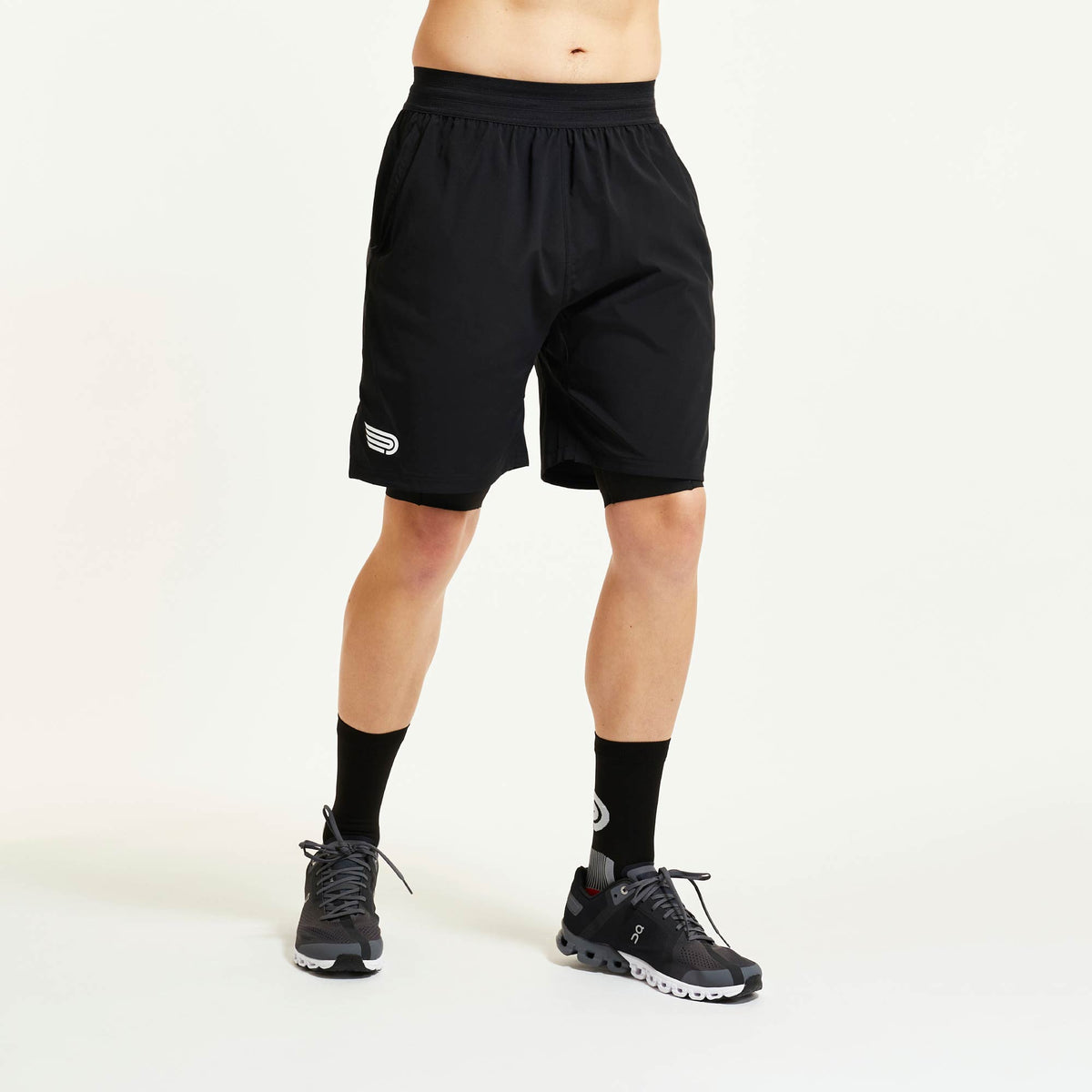 PRESSIO Core 2in1 7&quot; Short - Svart