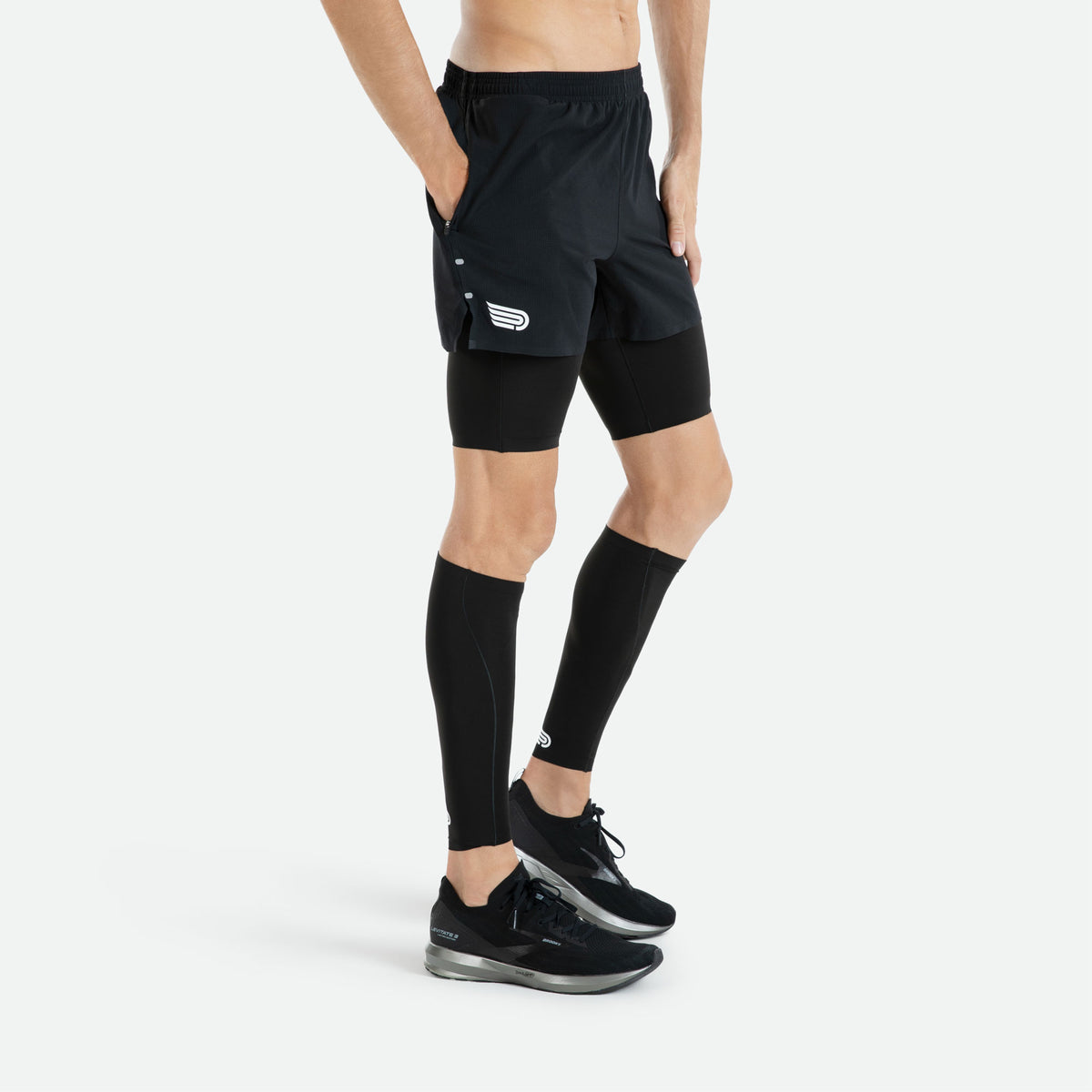 PRESSIO Ārahi 2in1 4.5’ Shorts - Svart